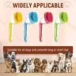 Pet Bath Brush, 2025 New Dog Cat Shower BrushPet Massage Bath Brush,All Coat Types (Red) - Image 6