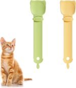 2 Pcs Cat Strip Feeders, Cute Head Shape Squeeze Spoon Multifunctional 2-in-1 Food Dispenser Treat Spoon for Wet Food Pet Supplies - Image 2