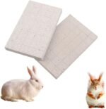 2 Pcs Rabbit Grinding Claw Pad Lava Grinding Teeth Stone Chew Toy Foot Pad for Rabbit Bunny Chinchilla Rat Hamster Guinea Pig Totoro Hedgehog Rodent - Image 2