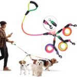 3 Way Dog Leash, 75 Inch Dog Leash Detachable 360 Swivel No Tangle with Soft Padded Handle for Small/Medium Dogs PT048 - Image 2