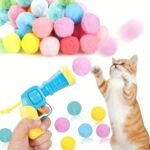 31Pcs Interactive Cat Toys Set, Cat Fetch Toy Gun with 30 Stuffed Plush Balls for Bored Indoor Adult Cats, Kitten Kitty Toys Pet Supplies Accessories, Funny Launcher & Cute Cat Gifts - Image 2