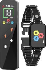 3300ft Dog Training Collar with Remote,Waterproof Dog Shock Collar for Small Medium Large Dogs, Electric Dog Collar with Beep Vibration Shock Boost Shocks and Security Lock - Image 2