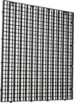 4 x Plastic Aquarium Bottom Insulation Grid, Large, Black - Image 2