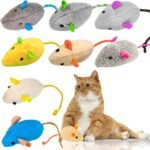 8 Catnip Toys to Captivate Your Cat. Cat Mouse Toy with a Tail for Bad Breath Reduction. JODBOI Teeth-Cleaning Cat Chew Toys, Ideal for Kittens and Their Friends, Cat Toys for Indoor Cats - Image 2