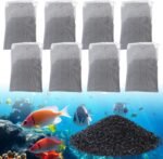 8-Pack A1384 Activated Carbon Filter Inserts Compatible with Aqua Clear 50/Fluval 50 Aquarium, Charcoal Media Bags Fit 20-50 Gallon Freshwater and Saltwater Tanks - Image 2