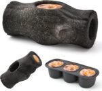 AUSCAT Dog Frozen Treat Toy Indestructible, Dog Enrichment Toy for Aggressive Chewers, Durable Dog Toys to Keep Them Busy, Stump Shape - Image 2