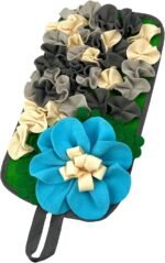 Animal Enrichment Foraging Pad for Rabbits Rodents Stimulating Feeding Activity Toy Polyester Fabric Decoration Floral Pattern Feeding - Image 2