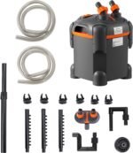 Aquarium Canister Filter 172GPH, 30-Gallon Capacity, Quiet Internal Filter with UV Light, Submersible Power Filter for Fish Tanks, 8W - Image 2