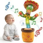Ayeboovi Dancing Talking Cactus Toys for Boys and Girls, Adjustable Volume Cactus Baby Toys Singing Record Repeating What You Say, with 120 English Songs for Kids Toddler Gift - Image 2