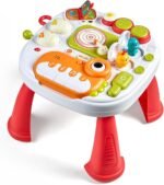 Baby Activity Table Learning & Fun, Baby DJ Table for Sitting Play, Keyboard Musical Toy and Detachable Red Legs, Educational Interactive Toys for Kids - Image 2