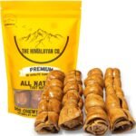 Beef Cheek Rolls Dog CHEW Treat - *(Beef Basted 4 PACK/12 INCH)* - Rawhide Free - Super Thick - All Natural - Long Lasting Dog CHEW - Beef Cheek Rolls - *Natural Color May Vary - Image 2