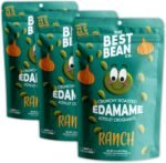 Best Bean Co. - Roasted Edamame – Ranch Flavor, 3 x 100g Bags, 21g Protein per Serving, High Protein Low Carb Crunchy Healthy Snack, Plant-Based Snack - Image 2