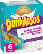 Betty Crocker Dunkaroos Vanilla Cookies with Rainbow Chip Vanilla Frosting, Package of 6 Trays of Dunkaroos - Image 2