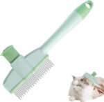 Cat Flea Comb - Tick Comb Grooming Brush for Cats Thick Hair | Gentle Tick Remover Tool Pet Supplies, Ergonomic Cleaning Tools for Thick Long Hair Kitten Puppy - Image 2