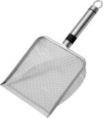 Cat Litter Scoop, Sand Strainer, Sand Scoop with Handle, Mesh Strainer, Poop Scoop, Pet Strainer, Litter Scoop, Cat Litter Scoop for Small Animals, Mesh Spacing 5 - Image 2
