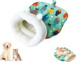 Cat Sleeping Bag,Soft Plush Large Cat Winter Sleeping Bag Cat Sack,Self Warm Cat Bed for Winter Cosy,360° Wrap Cat Bed Cave for Cats up to 8kg - Image 2