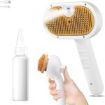 Cat Steam Brush for Dogs & Cats – 3-in-1 Pet Deshedding Tool for Long & Short Haired Pets - Image 2