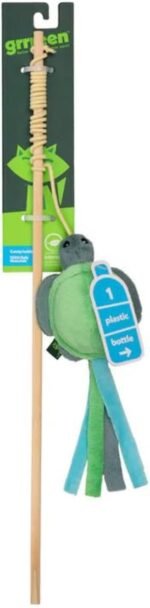 Cat Toys | Plush Toy Turtle Teaser Cat Toys for Indoor Cats | Eco Friendly Toy Made from Non Toxic Materials - Image 2