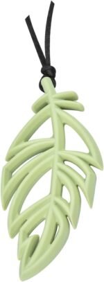 Chew Necklaces for Sensory Kids Adults Boys Girls,Fidget Chewing Necklace Toy,Soft Elastic Silicone Necklace BPA-Free.Fruit Green - Image 2