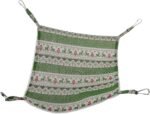 Cotton Hamster Hammock 35x35cm Green Hanging Small Pet Bed Warm Cage Nest Accessory for Rodents - Image 2