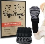DOK TigerToes Premium Non-Slip Dog Socks for Hardwood Floors - Extra-Thick Grip that Works Even When Twisted - Prevents Licking, Slipping, and Great for Dog Paw Protection (Large) - Image 2