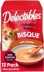 Delectables Bisque Lickable Treat with Chicken 12 Pack - Image 2