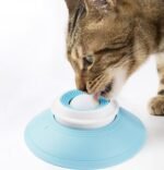 Dog Cat Licks Toys for Liquid Food, Anxieties Relief Slow Feeder Dog Lick Ball Treat Dispenser, Non-Slip Licking Bowl Enrichment Toys for Small Medium Breed Animals (White) - Image 2