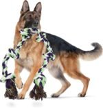 Dog Rope Toys for Large Aggressive Chewers, Heavy Duty Dog Chew Toy 6 Knots Tough Cotton Chew Toy, Interactive Puppy Chew Teething Toys Tug of War PetPull Rope Kit for Boredom Train Teeth Cleaning - Image 2