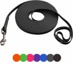 Dog Training Leash, Waterproof Long Dog Leash, Easy to Clean Long Line 6FT 10FT 15FT 30FT 50FT for Small, Medium, Large Dogs (Black, 10FT) - Image 2
