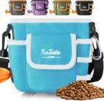 Dog Treat Pouch with Quick-Release Magnetic Closure, 3-Way Wear Treat Bags, 900D Waterproof Fabric, 4 Storage Spaces, Treat Pouch for Pet Training Walking (Blue) - Image 2