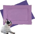 Downtown Pet Supply Two-Toned Waterproof Comfort Crate Mat Beds for Indoor/Outdoor Use (Light and Dark Purple, Small) - Image 2