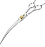 Dream Reach Dog Curved Scissors - 8 Inch Professional Pet Grooming Shears with Adjustable Screw for Trimming Face and Paws - Image 2