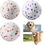 E-TPU Dog Ball 3 Pack - Interactive Tennis Balls Alternative for Aggressive Chewers, Indestructible Dog Toys for Puppy Teething, Keep Dogs Busy, Suit for Large Medium Small Breed - Image 2