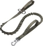 EXCELLENT ELITE SPANKER Bungee Dog Leash Tactical Nylon Adjustable Tactical Leash for Dogs Quick Release Elastic Leads Rope with 2 Control Handle(Ranger Green) - Image 2