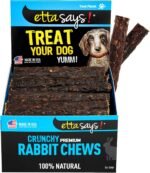 Etta Says Crunchy Rabbit Chews Natural Rawhide Tasty Chewable Dog Treats 36 Pack 4 inch - Image 2