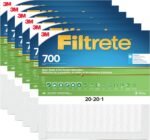 Filtrete 20x20x1 AC Furnace Air Filter, MPR 700, MERV 8, Tough on Pollen, Easy on Airflow, 3-Month Pleated 1-Inch Electrostatic Air Cleaning Filter, 6-Pack (Actual Size 19.88 x 19.88 x 0.78 in) - Image 2