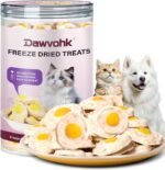 Freeze-Dried Chicken & Egg Cat and Dog Snacks - No Additives, Naturally Gentle, Suitable for Training Kittens and Puppies, Supports Coat and Digestive Health, 3.53oz/1PC - Image 2