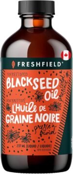 Freshfield Black Seed Oil, Tested Cold Pressed Nigella Sativa, High Thymoquinone (min 1.5%) and p-Cymene, Ultra Strength, Vegan, 100% Pure and Natural Black Cumin Seed Oil Supplement, 8oz Liquid - Image 2