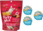 Friskies Party Mix Mixed Grill Crunch 170g & Lil' Soups Wet Cat Food Soup Broth Complements, Tuna in Velvety Chicken Broth 34g Cup - Image 2