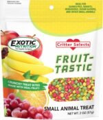 Fruit-Tastic Treat (2 oz.) - Healthy Crunchy Fruit-Flavored Treat - Sugar Gliders, Squirrels, Marmosets, Prairie Dogs, Hamsters, Chinchillas, Exotic Birds, Rabbits, Guinea Pigs & Other Small Pets - Image 2