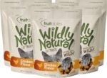 Fruitables Wildly Natural 2.5 Ounce Grain Free Chicken Treat for Cats Pack of 6 - Image 2