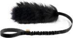 HOWGO Dog Rope Toy,Dog Bungee Chaser Toy 100% Sheepskin,Sheep Smell Tug Toy for All Breeds (Black, Long Without Ball) - Image 2