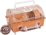 Hamster Cages Hamster cage Portable Convenient Double-Layer with Variety of Accessories(Orange) - Image 2