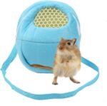 Hamster Carrier Bag, Mesh African Hedgehog Hamster Breathable Pet Dog Carrier Bags Handbags Puppy Cat Travel Backpack for Hamster Squirrel Guinea Pig Chinchilla (M) - Image 2
