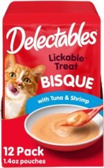 Hartz Delectables Lickable Treat Bisque Tuna and Shrimp (12 Pack), 1.4 oz - Image 2