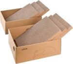 LIFLIX Cardboard Cat Scratcher with 2 Boxes, 6PCS Reversible Scratch Pads in Large Scratching Box, 43L * 34W * 15H cm - Image 2