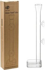 LINLAN 30cm Glass Shrimp Feeder, Aquarium Feeder Tube and Square Feeding Bowl with Two Suction Cups for Crystal Shrimp and Cherry Shrimp - Image 2