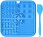 Lick Mat for Dogs Cat Food Mat Dog Large Lick Mat with Spatula Slow Feeders for Cats for Anxiety Relief for Bathing Grooming - Image 2