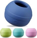 Long-Lasting Interactive Dog Lick Toy, Stuffable Dog Enrichment to Keep Dogs Busy, Wobbly Treat Dispensing Freezable Chew Toys, Food-Grade Safe (Dark Blue,S) - Image 2