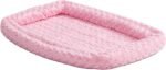 MidWest Homes for Pets Bolster Dog Bed 44cm x 28.5cm x 10cm Fleece Dog or Cat Bed with Comfortable Bolster, Ideal for Toy Dog Breeds and Fits Most 45.72 cm Crates, Machine Wash and Dry, Pink, 40318-PS - Image 2